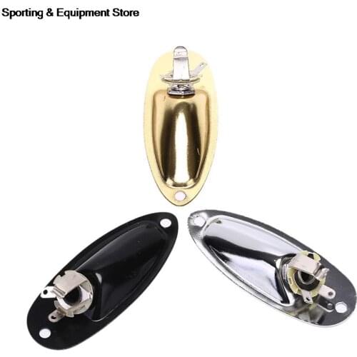 Boat Guitar Jack Plate 6.35mm Guitarra Pickup 1/4 Output Input Jack Socket for Strat Stratocaster Electric Guitar Accessories