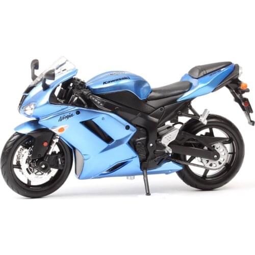 Masito 1/12 scales classics Kawasaki Ninja ZX-6R Diecasts & Toy Vehicles sports race model motorcycle moto bikes toy kids gifts