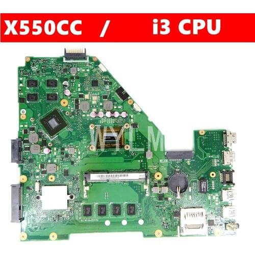 X550CC Motherboard i3-3217 CPU 4GB RAM GT720M 2GB For ASUS X552C R510C R510C Y582C laptop Mainboard X550CC Mainboard 100% Tested