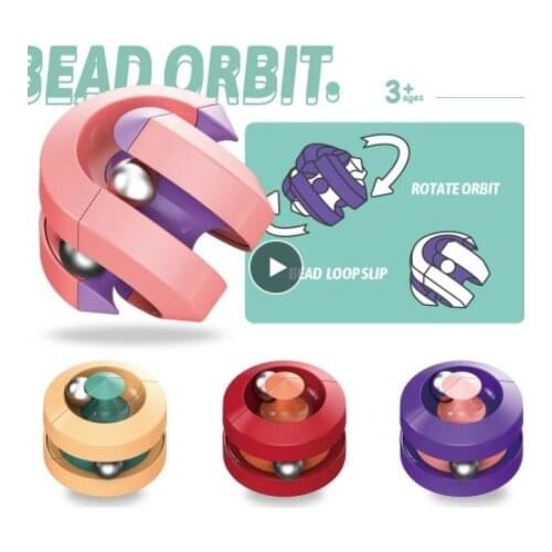 Fidget Toys Metal Pinball Puzzle Toys Fun Mind-Tickling Toy Rotating Magic Bead Fingertip Toys Fidget Spinner Magic Cube Toys