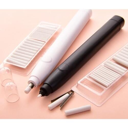 Kawaii Electric Pencil Eraser with 20pcs Refills for Kids Painting Sketch Drawing Office School Supplies Stationery R9UA