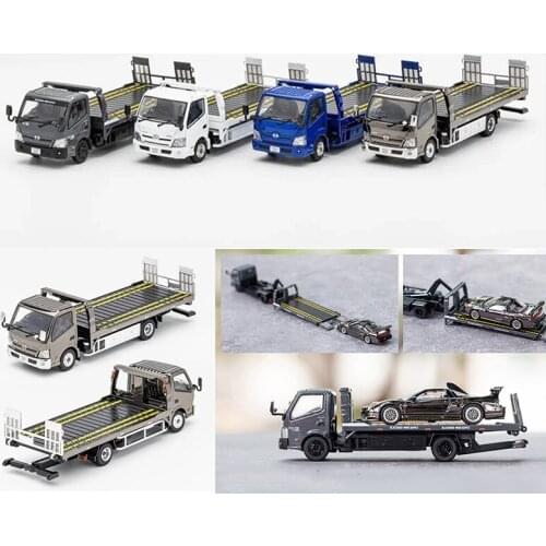 1/64 alloy casting car model Nissan 300 trailer wrecker truck flatbed collection display gift