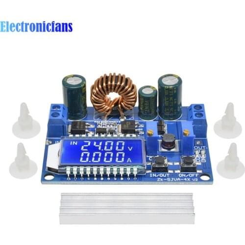 DC 5.5-30V to 0.5-30V 35W Power Supply Module Adjustable Board Digital LCD Display Automatic Step up down Buck Boost Converter