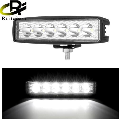 RUITAISEN-6inch 18w DRL LED Spot Flood Work Light Worklight 4WD 12 volt led work lights for Off Road Vehicle SUV car trucks