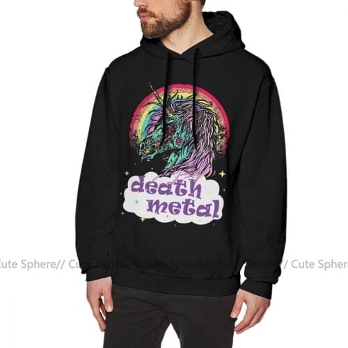 Zombie Hoodie Zombie Unicorn Death Metal Hoodies Popular Long Length Pullover Hoodie Red Autumn Mens Outdoor Over Size Hoodies
