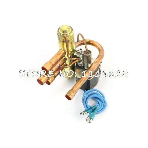 8mm 9.7mm Dia Tube 4-Way Heat Pump Reversing Valve Solenoid for 1P Air Condition