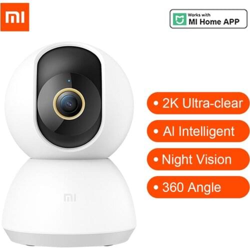 Xiaomi Smart Camera PTZ Version 2K HD 1296P Ultra WiFi Pan-tilt Night Vision 360 Angle Video IP Webcam 3 Million Pixels Monitor