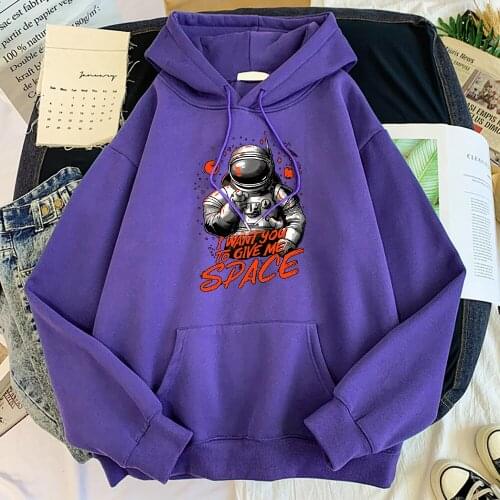 I Want You To Give Me Astronaut Prints Clothes Mens Hip Hop Style Hoody Fashion Pullover Streetwear Crewneck Pullovers Hoody