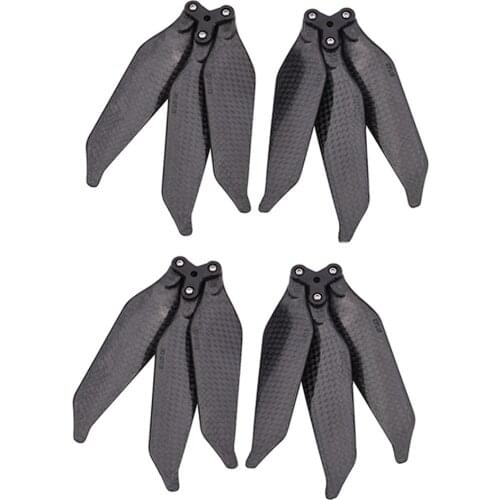 2 Pair Low Noise Propellers for DJI Mavic Pro Drone Foldable 8331 3-Blade Propeller Carbon Fiber Propeller Drone Accessories Kit