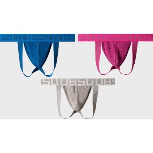 3Pcs Men Jockstrap Lot Sexy Underwear Mens Thong Cotton Gay Thongs Male Low Waist Mens G String Free Ship Bikini Wholesale