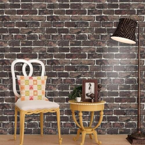 3D Retro Wood Grain Wall Sticker 15.75X18.11 Inch PVC Peel and Stick for Furniture Kitchen Bedroom Backsplash DIY Decoration