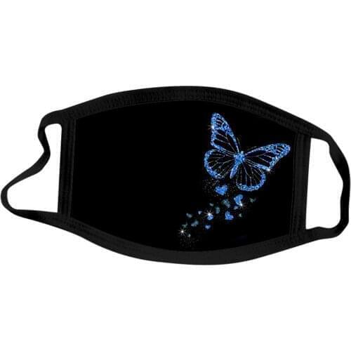 5pc Beautiful Butterfly Mask Cotton Mouth Masks For Halloween Cosplay Protection Earloop Mask Comfortable Reusable Mask For Face