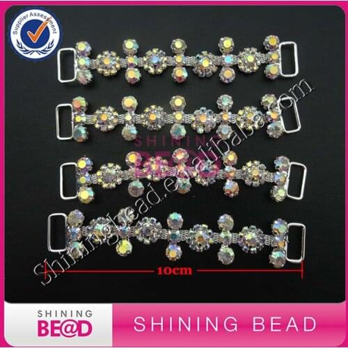 FREE SHIPPING! 50pieces /lot,crystal AB bikini connector for sale, Top quality strong AB color rhinestone bikini connector