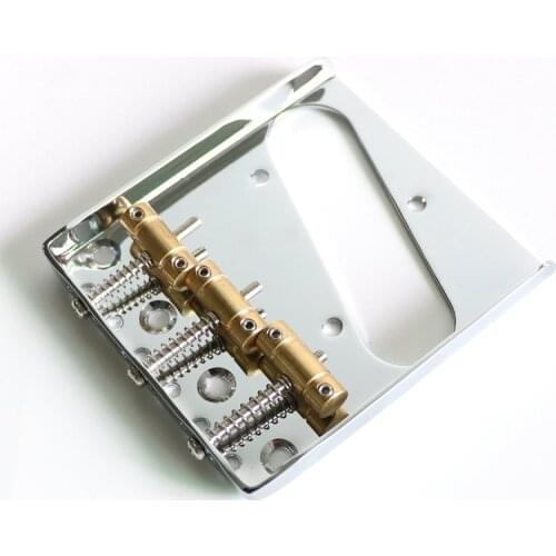 Sell Free Shipping guitar parts guitar bridge 3 brass saddles ashtray tl guitar bridge chrome color