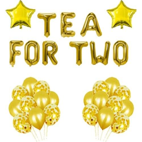 Tea for Two Balloons Tea Party Birthday Party Decor Princess Par Tea Party Decorations Kids Birthday Decor Tea Birthday Balloon
