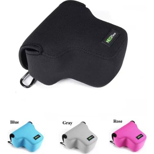 Portable Neoprene Soft Camera Case Bag for Panasonic Lumix DC-GX9 GX9 GX8 GX7III with 12-60mm 14-140mm lens Camera pouch cover