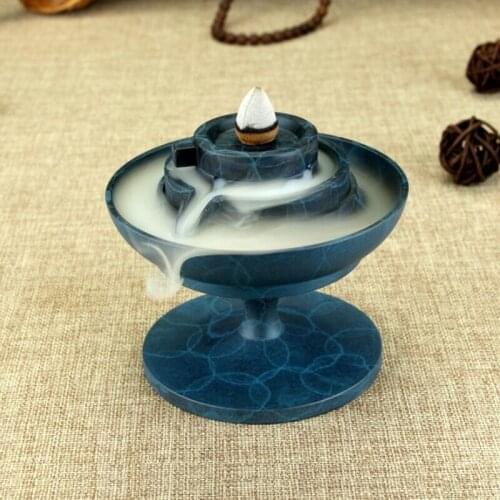 Pure copper incense burner Backflow Incense Towers Home furnishings blueing copper