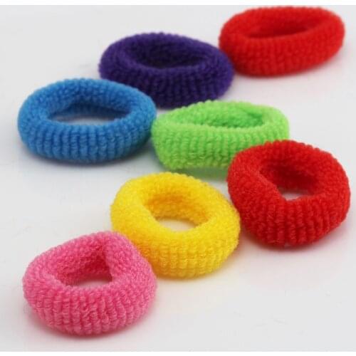 20 piece/lot Good Elastics Girls Hair Accessories scrunchy Children Baby Hairband Colorful Elastic Hair Bands
