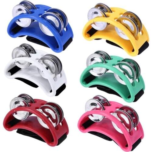 Elliptical Hand Foot Jingle Tambourine Cajon Box Drum Companion Accessory Percussion Instruments Parts & Accessories