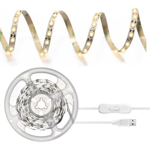 USB LED Strip Light Flexible Lamp 1M 2M 3M 4M 5M Tape Diode SMD 5050 DC5V Desk Screen TV Background Lighting Cabinet lights