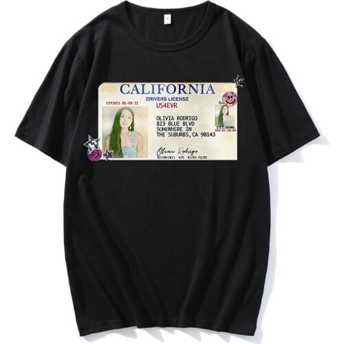 2021Hot Sale Summer Anime Sour T-shirt Olivia Rodrigo Printed O-neck High QualityTshirts Oversized and Comfortable New Funny Tee