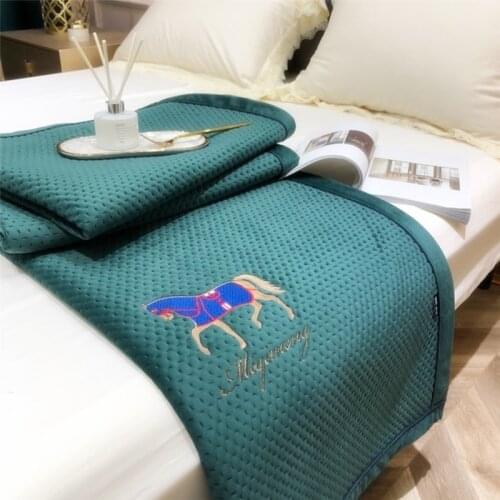 2020 Classic Fleece Blanket Warm Sofa Throws Thick Flannel Bedspread Soft Velvet Mattresses Machine Washable