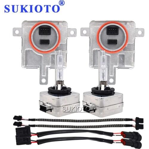 SUKIOTO 55W D8S 6000K HID Xenon Headlight Kit 55W D1S 5000K 4300K 8000K D3S HID Xenon Lamp D8S HID Kit Car Light HID Ballast Kit