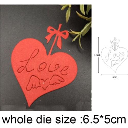 Love Heart Ornament Metal Cutting Dies stamp and dies Stencils Scrapbooking dies Photo Card Making Embossing Die Cuts Craft dies