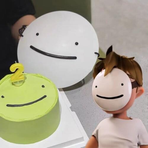 Halloween Masks Cartoon Anime White Smile Masks Dreams Cosplay Masks Helmet Halloween Costume Props Party Accessories