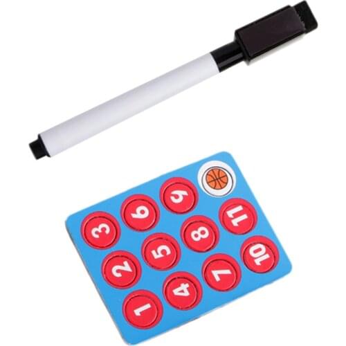 Folding Basketball Board Set With Pen Brush Magnetic Stones