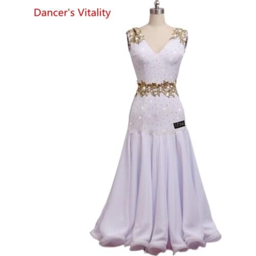 Waltz Comptition Dress Female Adult Child High-end Sleeveless Dance Skirt Women Ballroom Dance Professional Performance Clothing