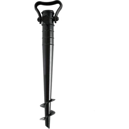 Beach Umbrella Sand Stand, Beach Umbrella Holder with One Size Fits for Most Beach Umbrellas, Fishing Pole Holder Sand Screw