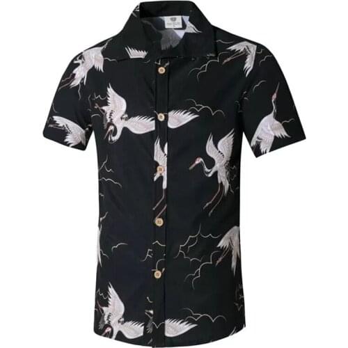 Tailor Pal Love Summer Hawaiian Style for Men seaside wading surfing Beach sports Shirt Printed Short Sleeve Leisure Loose