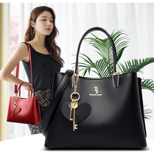Luxury Brand Women Handbag Top Handle Bag High End Leather Shoulder Crossbody Bags Female Messenger Bag Designer Black Tote Bags