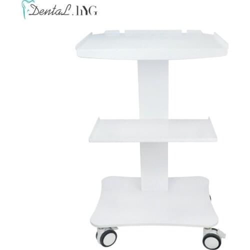 Dental Trolley Portable with Shelf Trays Movable Mobile Table with Brake Dentist Tool Equipment High Quality
