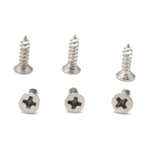 100PCS mm 2*6mm 2*7mm 2*8mm Flat head screw Carpenters small screw Furniture wooden box hardware accessories