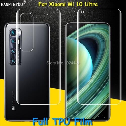 Front / Back Full Coverage Clear Soft TPU Film Screen Protector For Xiaomi Mi 10 mi10 Ultra 6.67" Cover Curved Parts