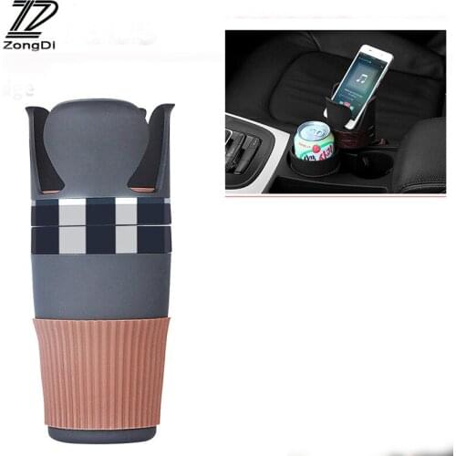 ZD For VW Passat B5 B6 Polo Golf Chevrolet Cruze Lada Granta RAM Car Coin Drink Mobile Phone Card Multifunctional Storage Cup