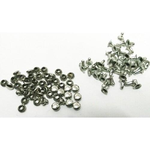 200PCS 4MM DIY Silver Punk Spike Studs Spots Fashion Rivet DIY Bags Belt Shoes Craft Shipping Free