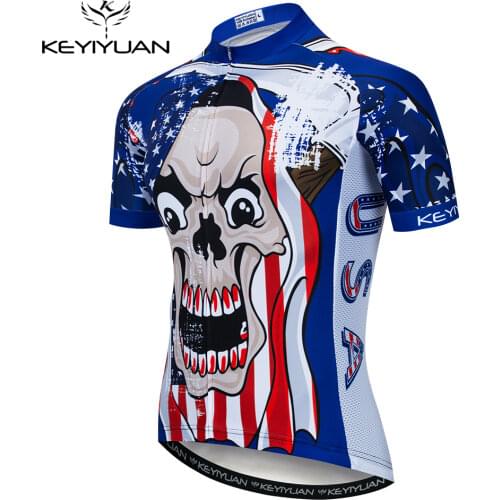 2021 Keyiyuan Cycling Jersey Men Short Sleeve Bike Clothing Maillot Ciclismo Quick Dry MTB Bicycle Road Shirtmaillot Vtt