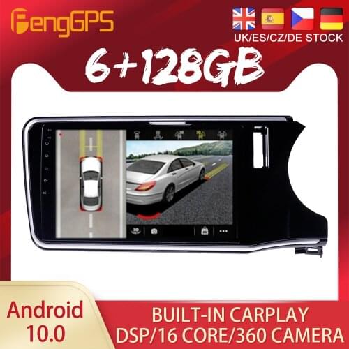 Android 10.0 PX6 DSP For Honda City Grace 2014 2015 2016 - 2017 Car Radio Multimedia Video Player Navigation GPS Auto 2 Din DVD