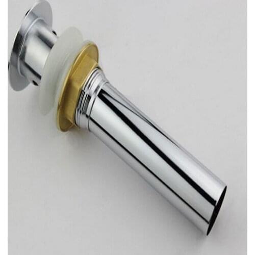 Free Shipping Newly design bathroom brass basin drain with polished surface basin sink drains