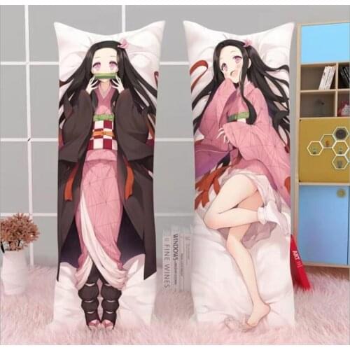 Demon Slayer Pillow case Anime Print Kamado Nezuko Cosplay Hugging Body Dakimakura Pillow Cover Case Kimetsu no yaiba
