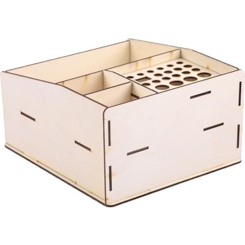 Wooden Paint Rack Stand Storage Shelf Holder for DIY Art Painting Tool Set