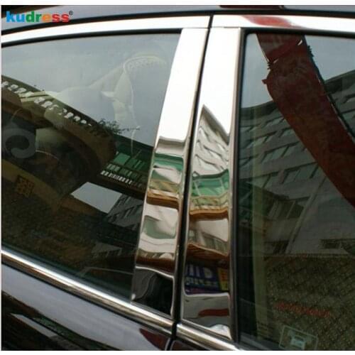 For Mazda CX7 CX-7 2007-2011 Stainless Steel Window Center Pillar Post Cover Strip Trim Sticker B Pillars Trims Car Accessories