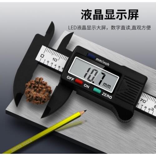 Electronic digital display traveling scale 0-100 plastic measuring tool internal and external diameter measuring tool