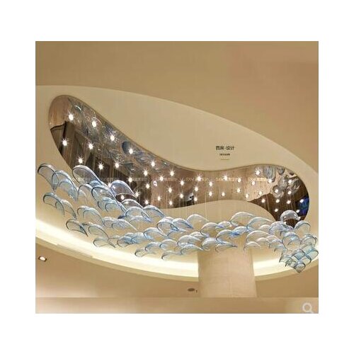 Art Hotel Sandbox Sales Office Pan Hanging Ornaments Mall Model House Decoration Chandelier Ceiling Light Engineering Light