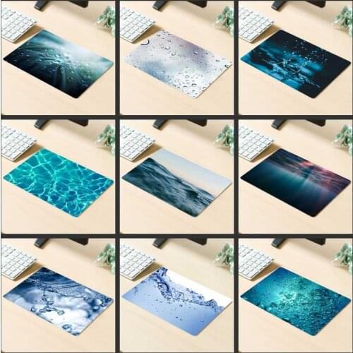 XGZ Gaming Mouse Pad Landscape Water Wave HD Printing Computer Notebook Office Rubber Sliding Small Mouse Pad 220x180x2mm