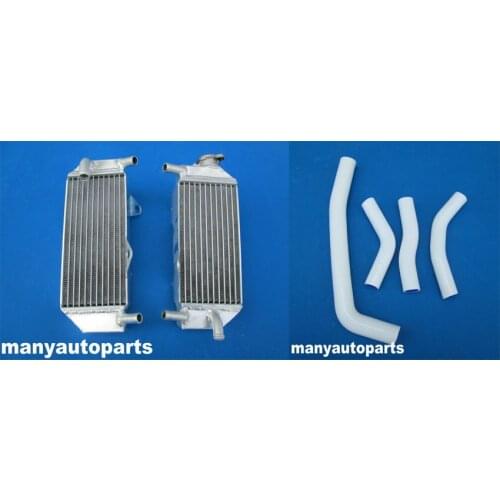 L&R aluminum radiator & white hose for Honda CRF250R/CRF250 2010- 2013 11 12 13 2010 2011 2012 2013