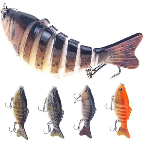 Multi Section Sea Bass Hard Fishing Lure 3D Fish Eyes 1PCS Crankbaits Minnow Fake Artificial Bait Suit For Fishing Carp Tackle